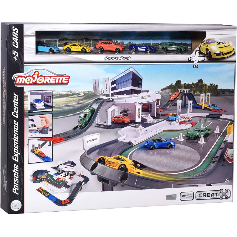 Majorette Porsche Experience Center + 5 vehicles