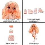 Rainbow High - Series 3 Georgia Bloom Fashion Doll – Peach (Light Orange)