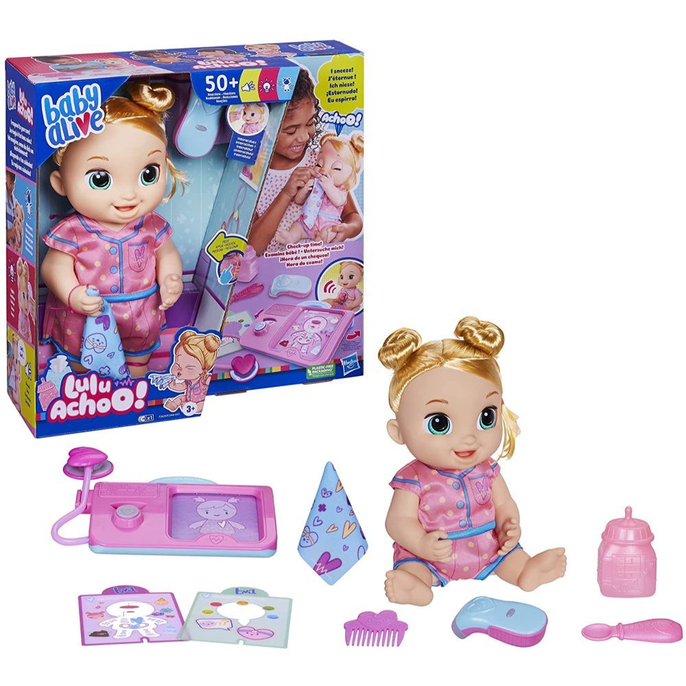 Baby Alive Lulu Achoo Doll, 12-Inch Interactive Doctor Baby Alive Lulu Achoo Doll, 12-Inch Interactive Doctor