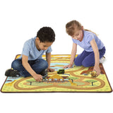 Melissa & Doug Round the Savanna Safari Activity Rug