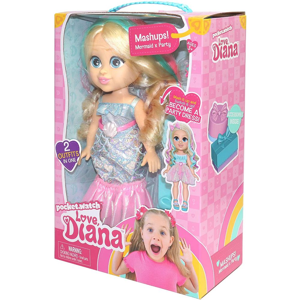 Love Diana 13 inch Doll Mashup Party/Mermaid