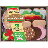 Melissa & Doug Felt Food Sandwich Play Food Set (33 pcs)