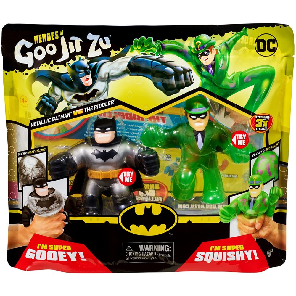 Goo Jit Zu: DC Versus Pack - Metallic Batman Vs The Riddler