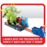Hot Wheels Triceratops Play Set Launcher Vehicle, Giant Dinosaur Nemesis  Image#5