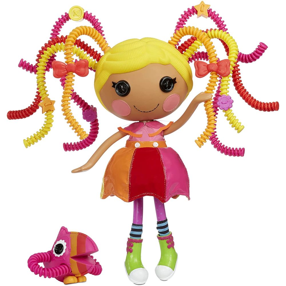 Lalaloopsy Silly Hair Doll- April Sunsplash & Pet Toucan, 13" Rainbow Hair Styling Doll