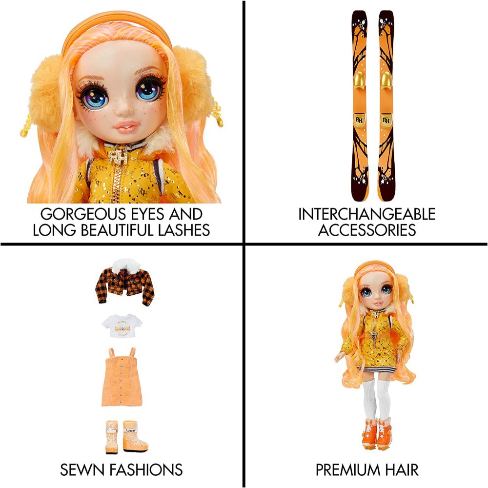 Rainbow High Winter Break Poppy Rowan â€“ Orange