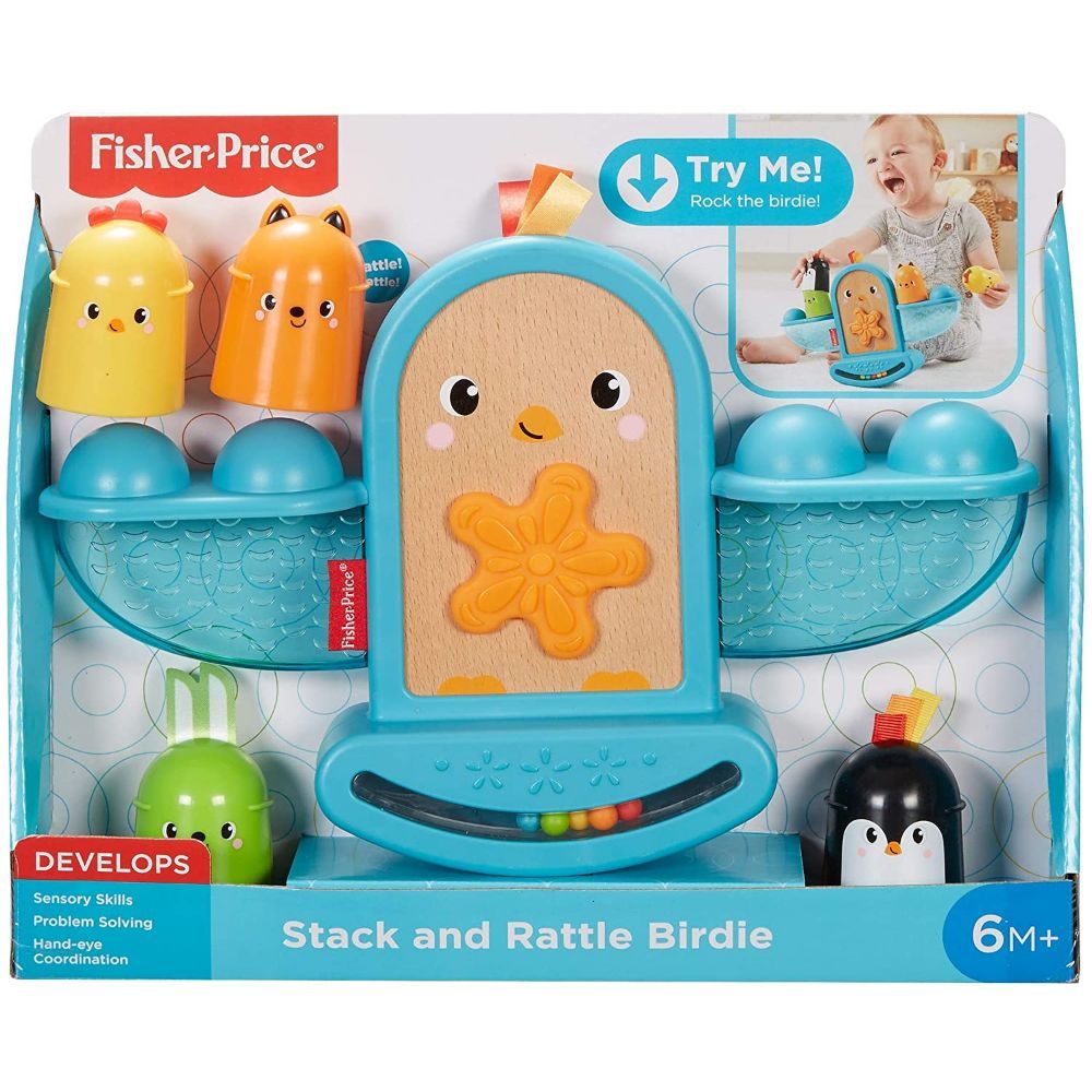 Fisher Price Stack and Rattle Birdie