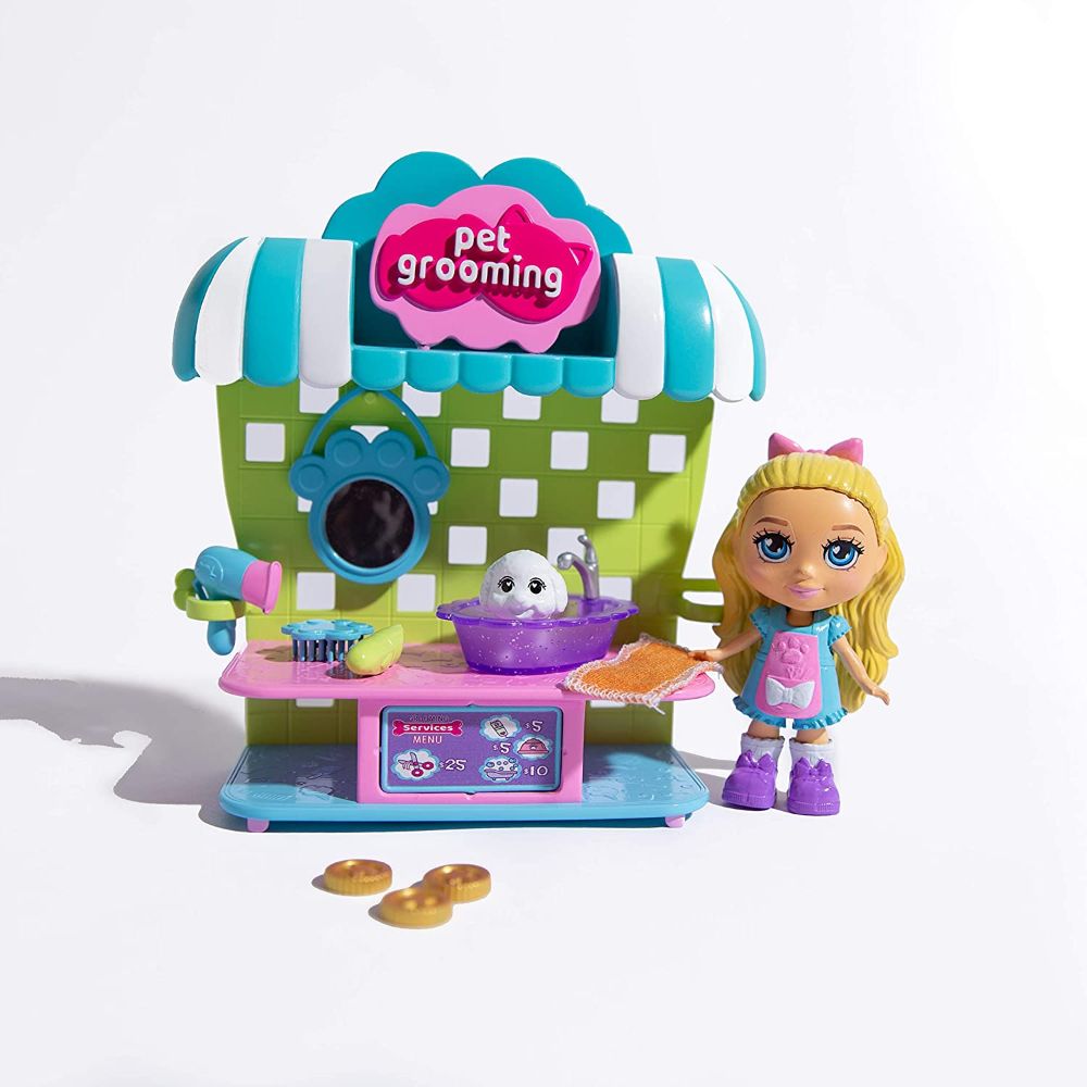 Love Diana 3.5" Doll & Pet Grooming Playset