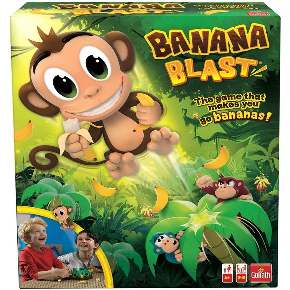 Banana Blast - Pull The Bananas Until The Monkey Jumps Game - Includes  Puzzle