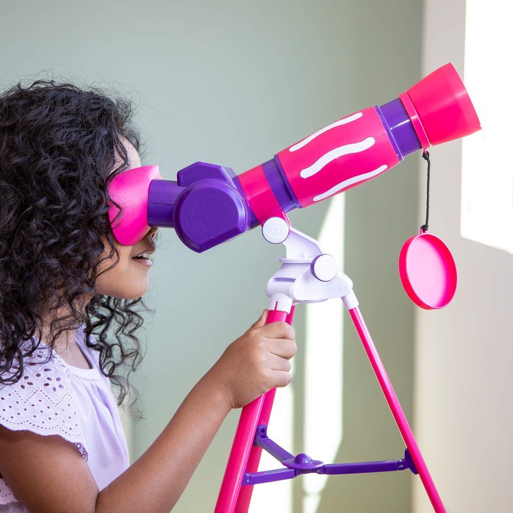 Educational Insights GeoSafari Jr. Pink My First Kids Telescope