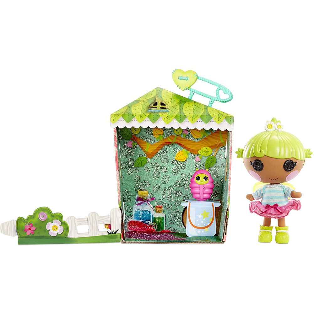 Lalaloopsy Littles Doll- Twinkle N. Flutters and Pet Baby Firefly