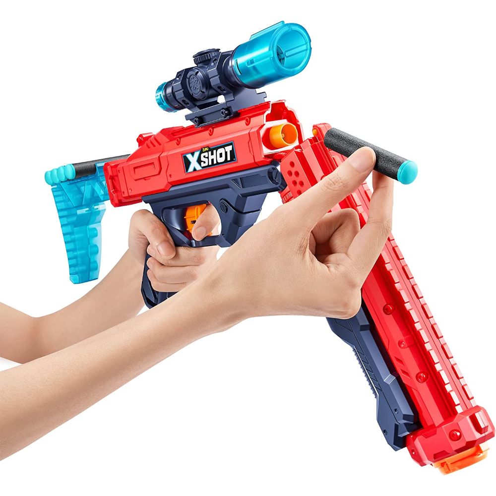 X-Shot - Excel Hawk Eye Foam Dart Blaster Red (16 Darts)