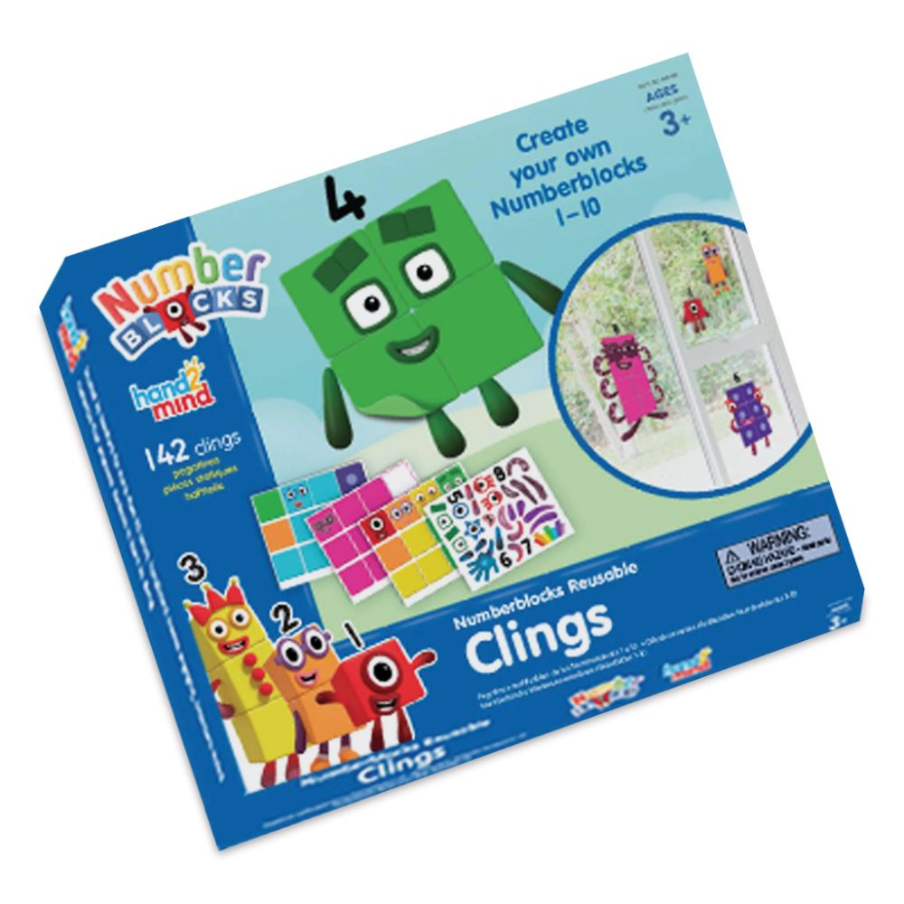 Learning Resources Number Block Reusable Clings