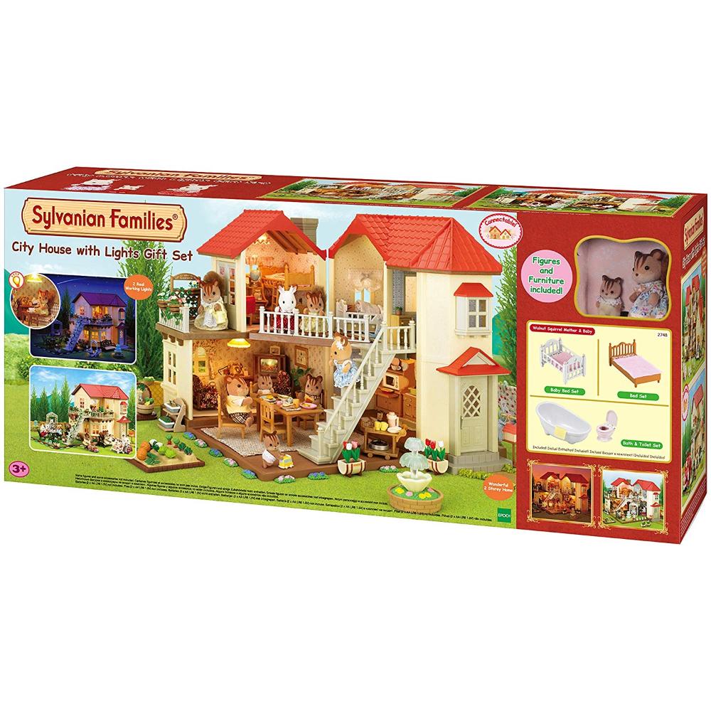 Sylvanian Families City House W/Lights Gift F  Image#1