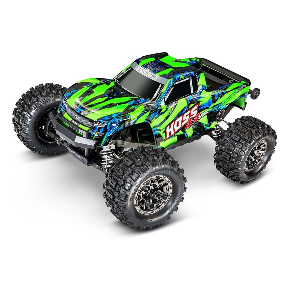 Traxxas Hoss 4X4 VXL Green / Orange with Battery Charger