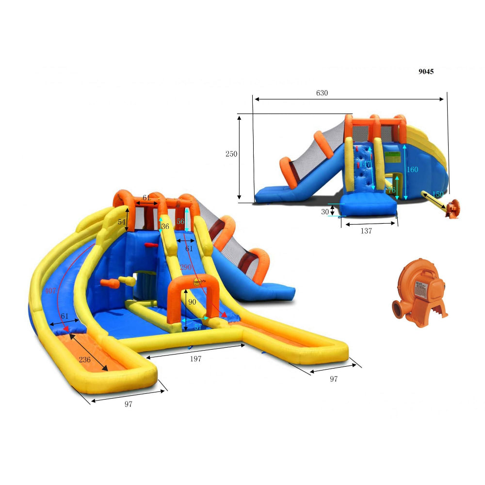 Happy Hop Inflatable 24ft x 21ft Mini Water Park  Image#3