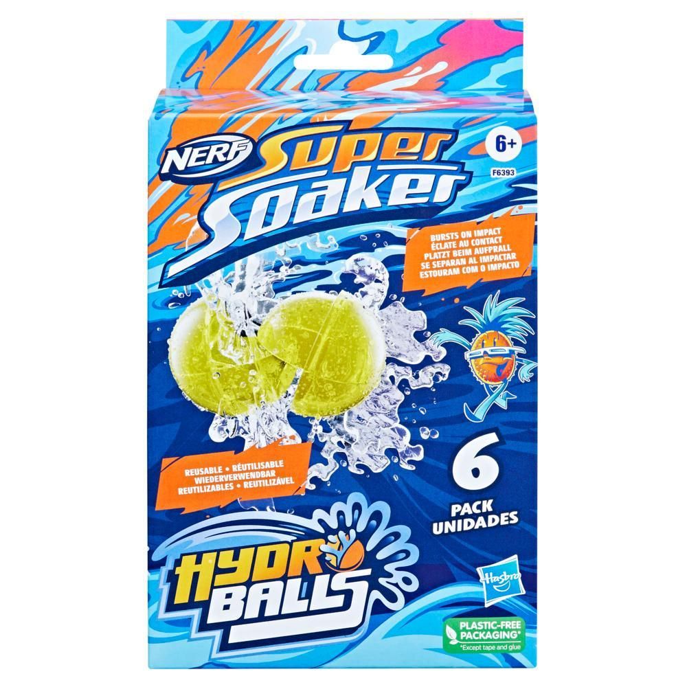 Nerf Super Soaker Hydro Balls 6-Pack Water-Filled Balls Nerf Super Soaker Hydro Balls 6-Pack Water-Filled Balls