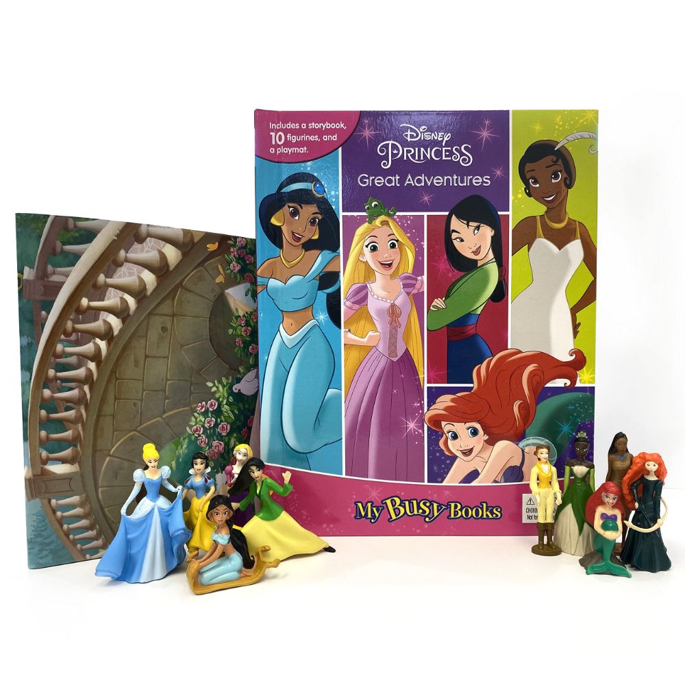 Phidal - Disney Princess Great Adventure My Busy Books