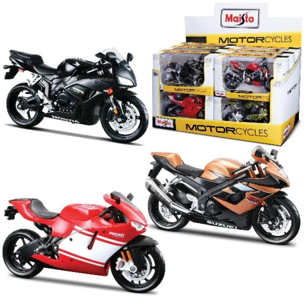 Maisto 1:12 Motorcycles Assorted Maisto 1:12 Motorcycles Assorted
