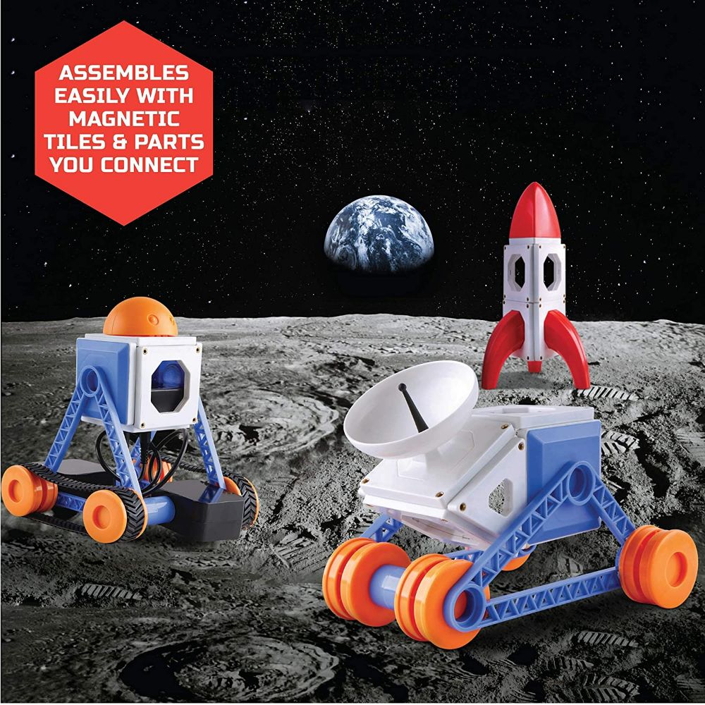 Discovery Customizable Magnetic Building Tiles with Remote Control