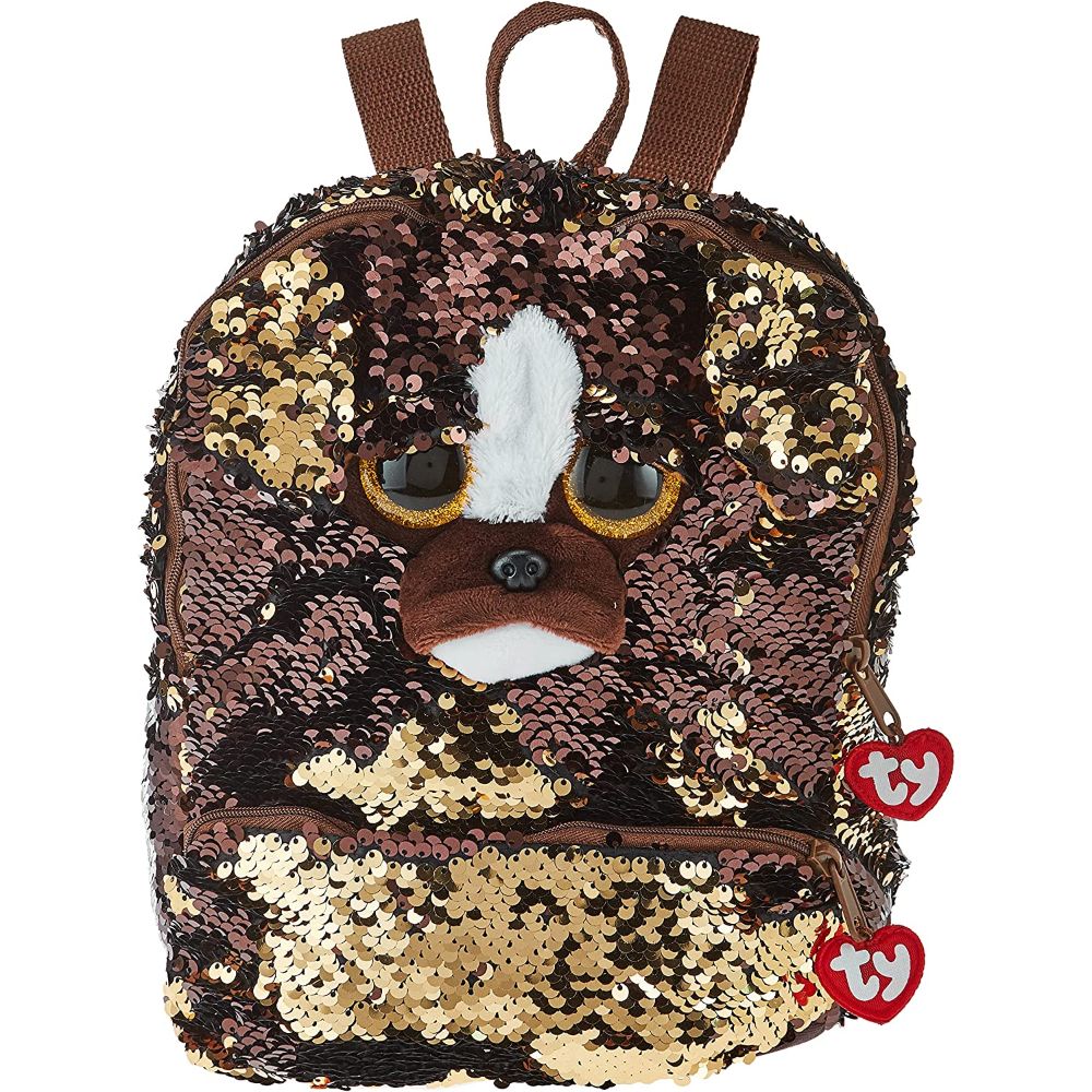 TY Fashion Sequin Dog Brutus Backpack