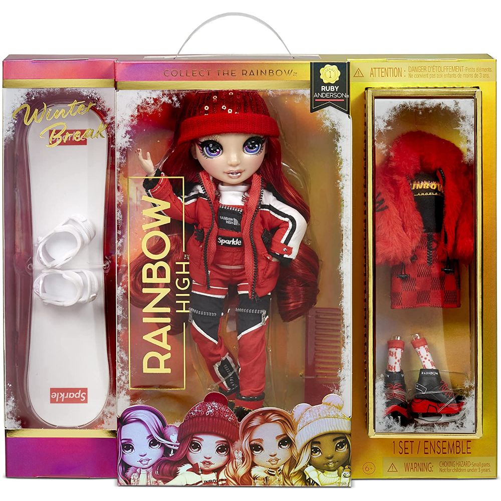 Rainbow High Fashion Winter Break Doll- Ruby Anderson (Red)