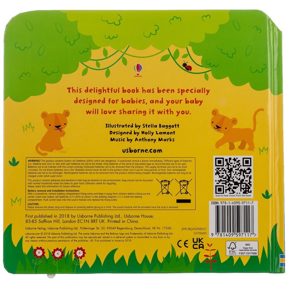Usborne Baby's Very First Noisy Book Zoo