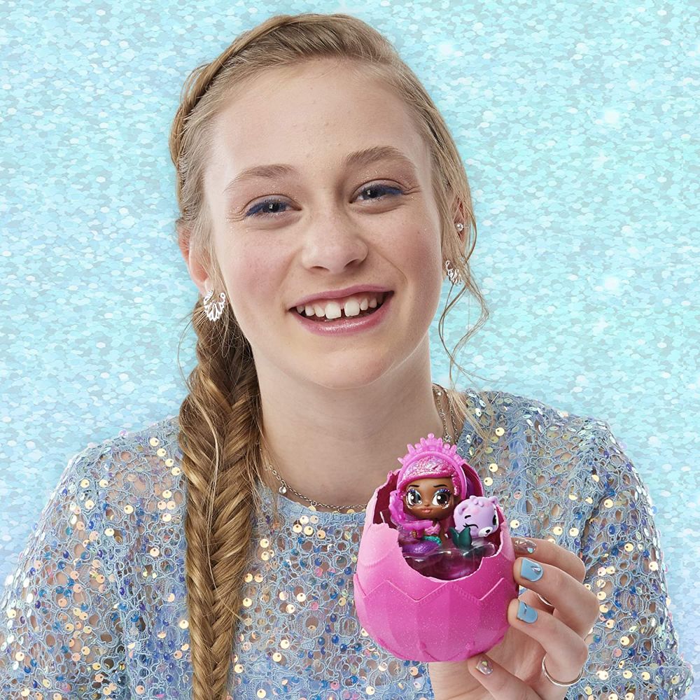 Hatchimals Pixies, Mermaids 2-Pack of Collectible Dolls with Real Ponytails and 6 Accessories