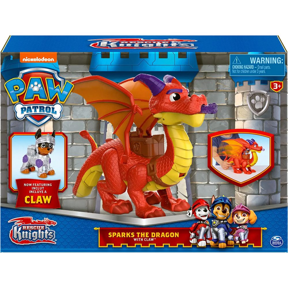 Paw Patrol Rescue Knights Sparks The Dragon & Claw