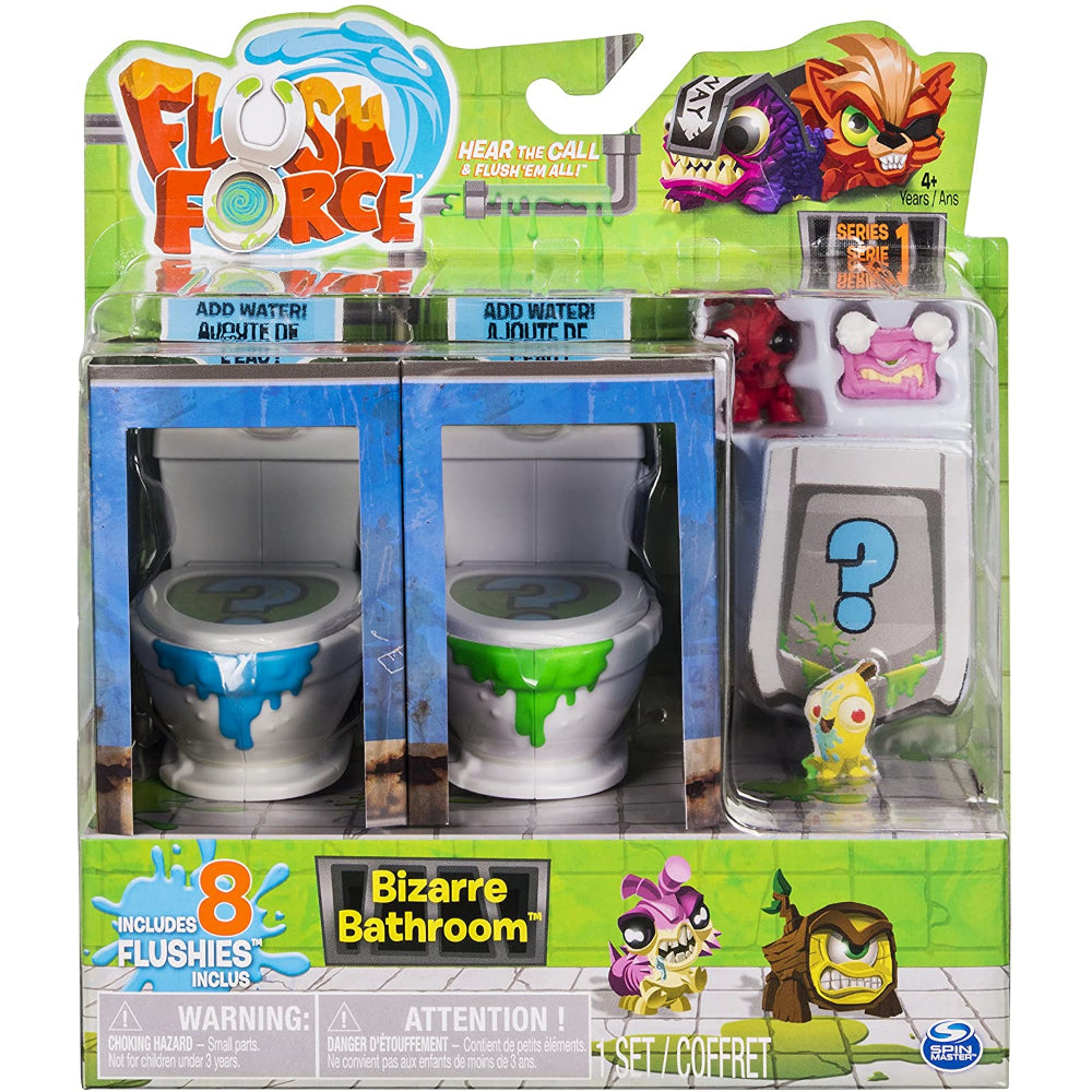 Flush Force, Series 2, 8-Pack Bizarre Bathtub with Gross Collectible Figures Assorted