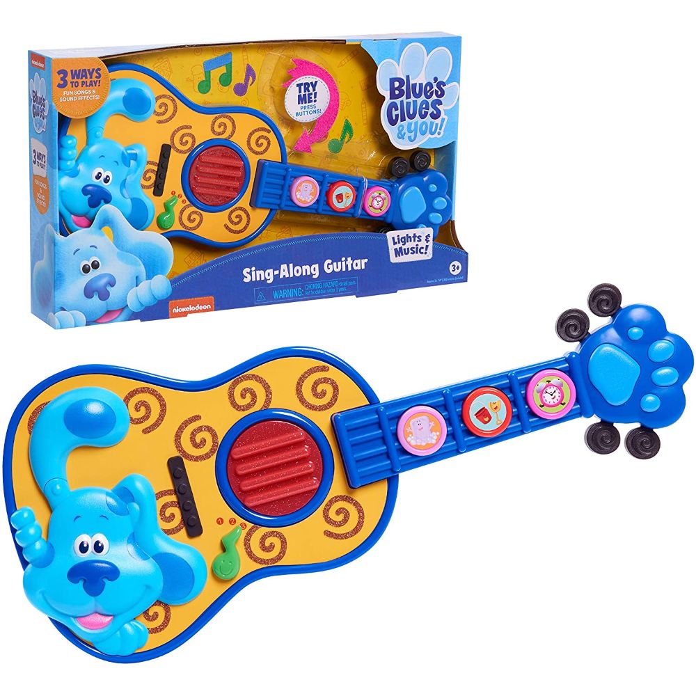 Just Play Blue's Clues & You! Sing Along Guitar, Lights and Sounds Kids Guitar Toy