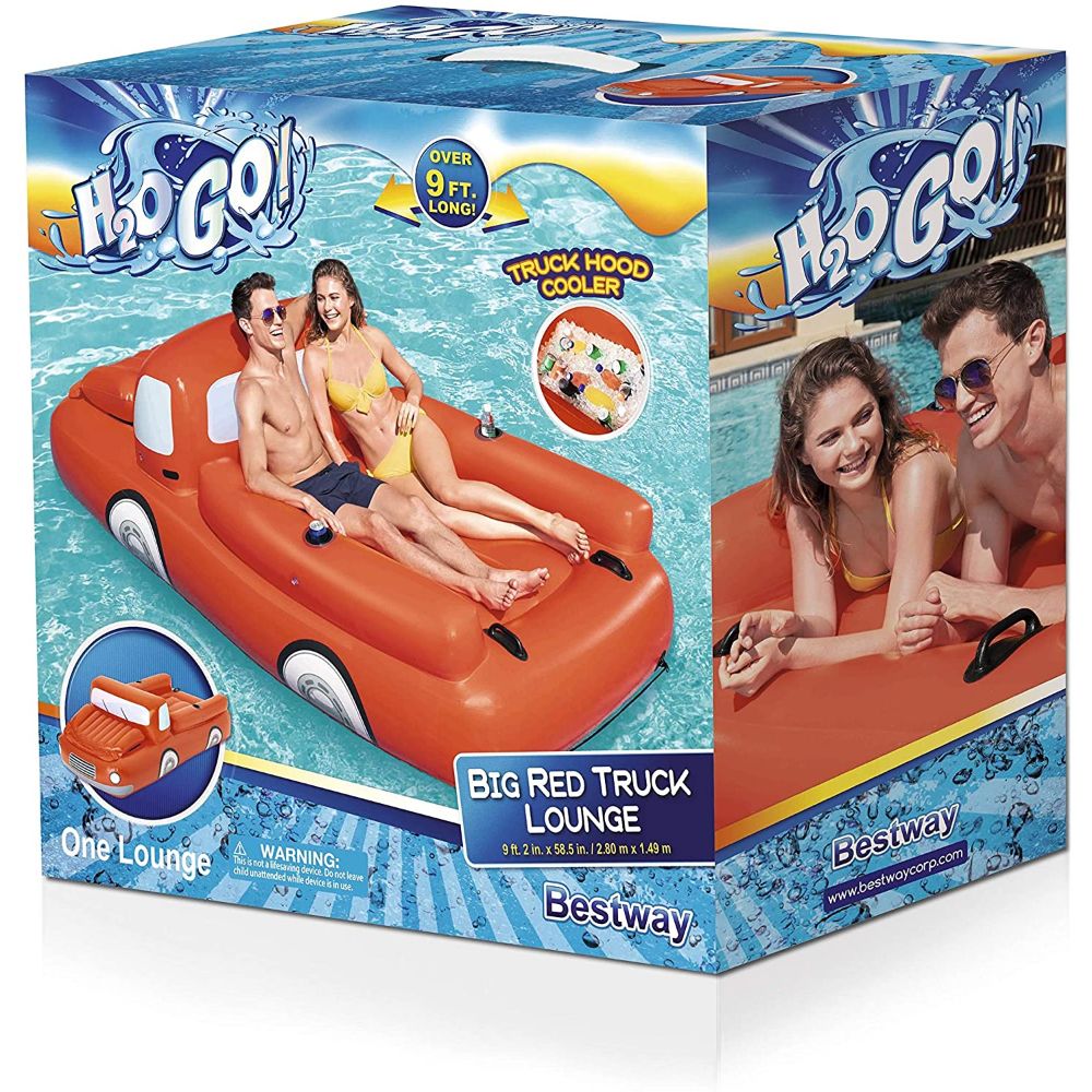 Bestway Big Red Truck Inflatable Floating Lounge – Toys4me