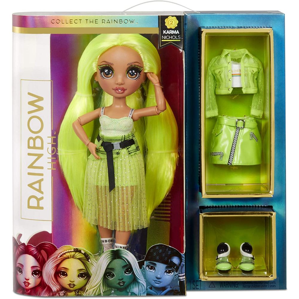 Rainbow High Fashion Doll Karma Nichols (Neon) Series2
