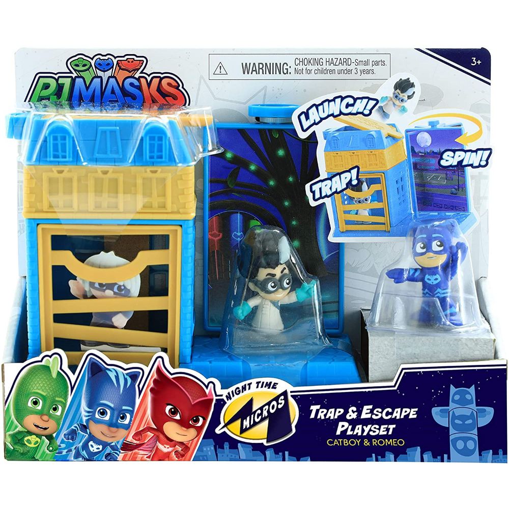 PJ Masks Nighttime Micros Trap & Escape Playset – Toys4me