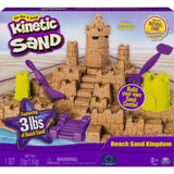 Kinetic Sand Beach Sand Kingdom Playset with 3lbs of Beach Sand