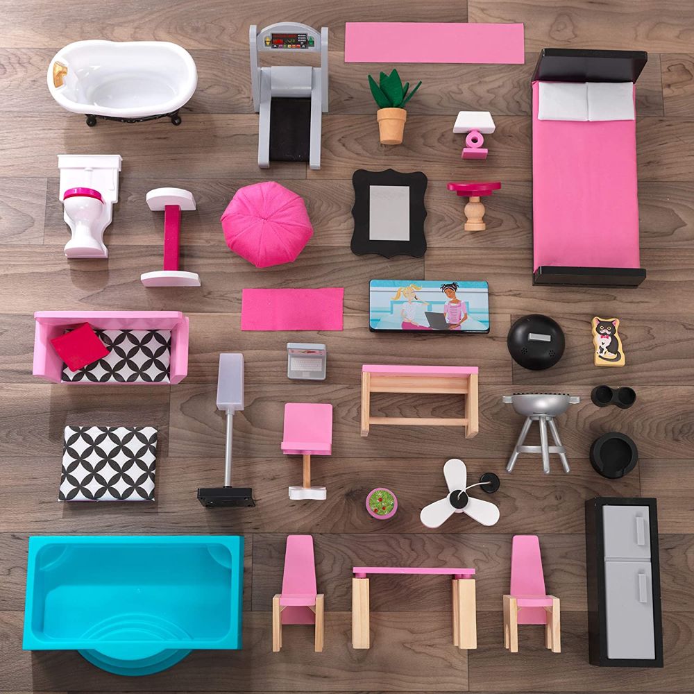 KidKraft Shimmer Mansion Wooden Dollhouse