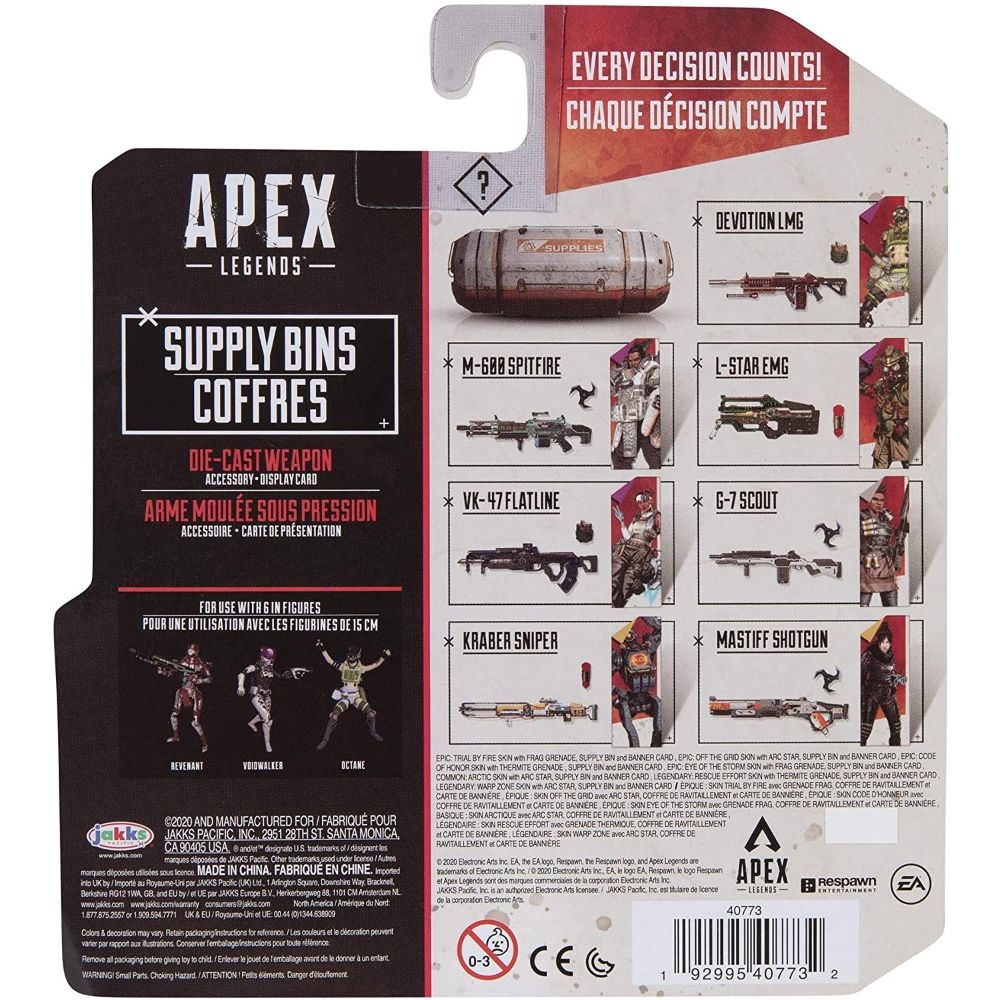 Apex Legends Die Cast Supply Bin Accessory Pack