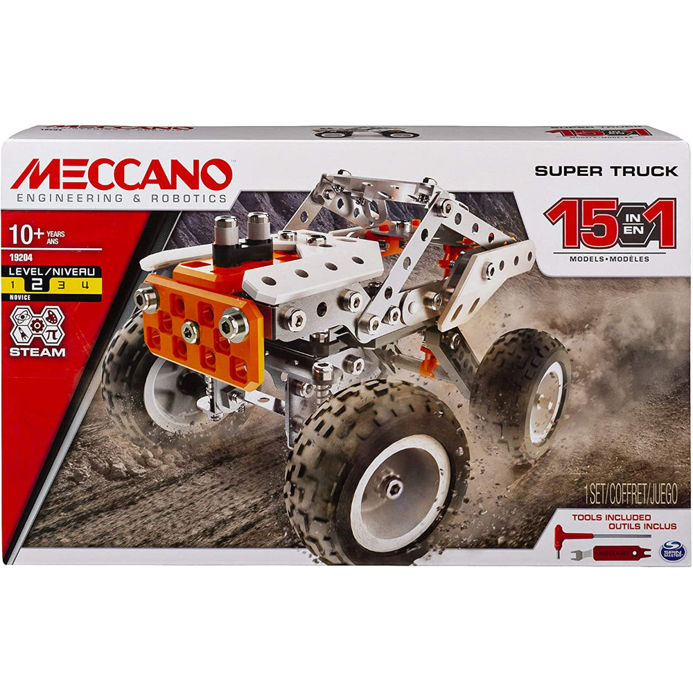 Meccano, 15-in-1 Super Truck, S.T.E.A.M. Building Kit  Image#1