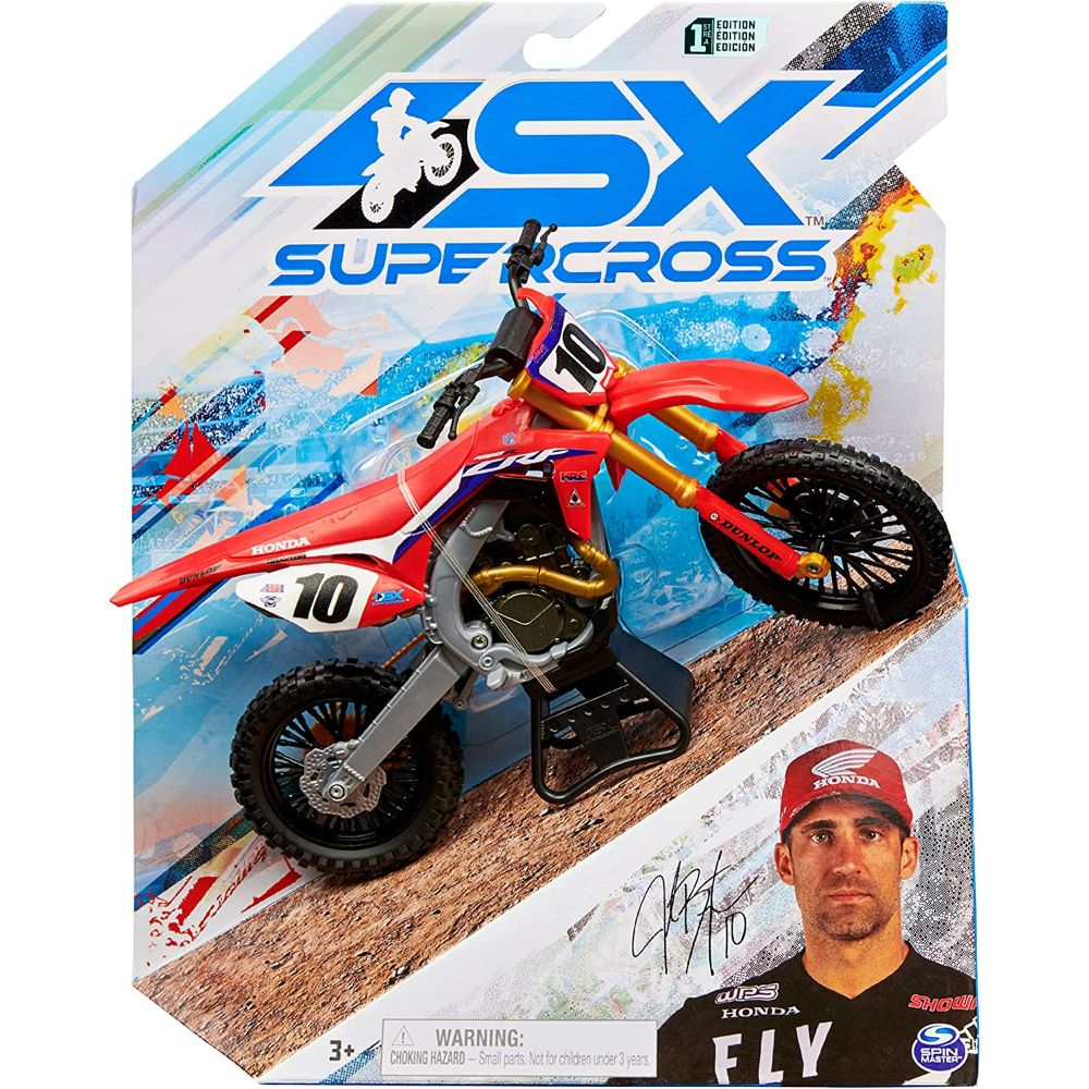 Super Cross Die-Cast 1:10 Collector Motorcycle Assorted