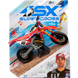Super Cross Die-Cast 1:10 Collector Motorcycle Assorted