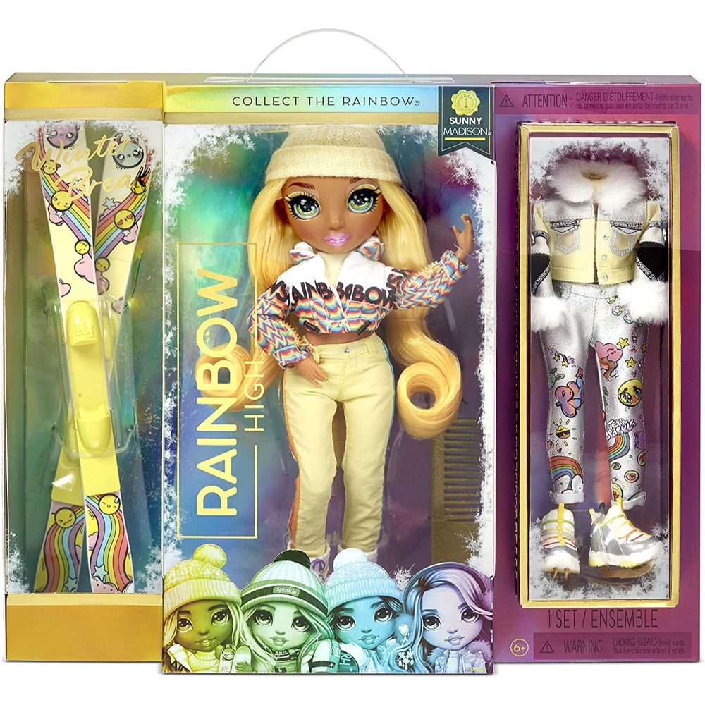 Rainbow High - Winter Break Sunny Madison Fashion Doll Yellow