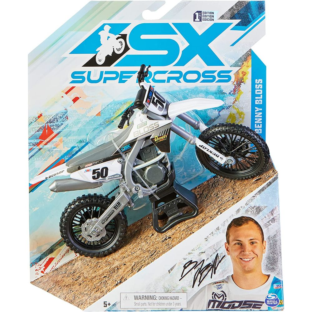 Super Cross Die-Cast 1:10 Collector Motorcycle Assorted