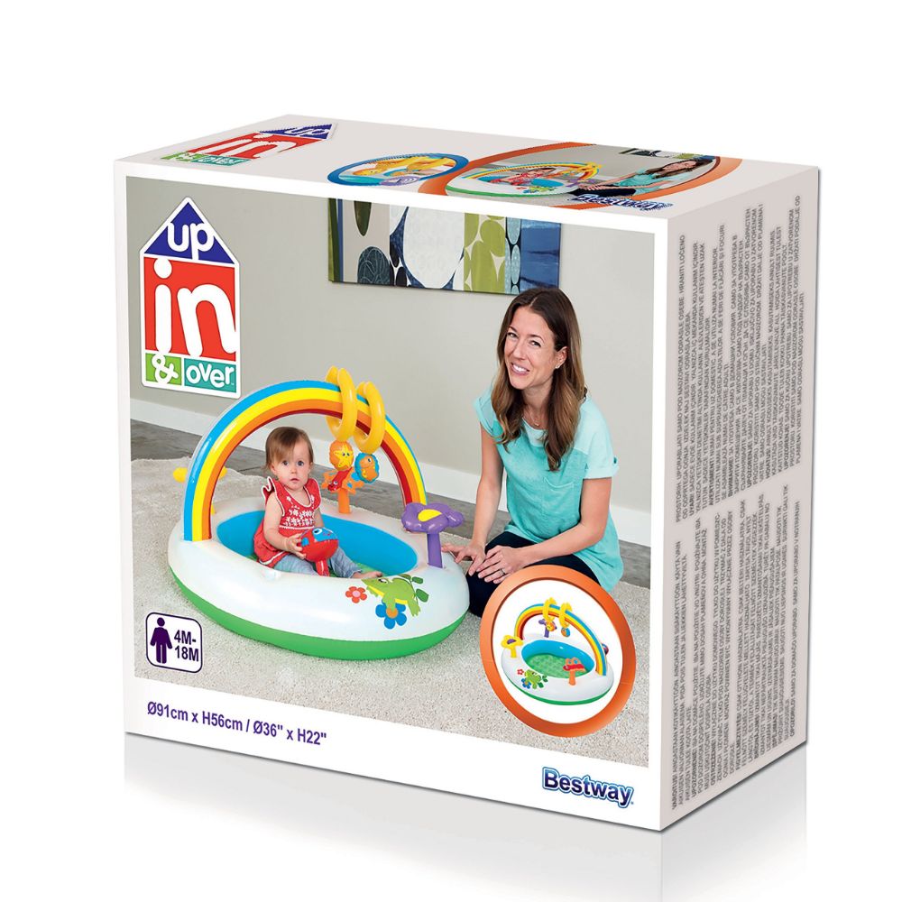 Bestway Rainbow Go & Grow Activity Gym Air Pump Included 36" x H22"/91cm x H56cm  Image#2
