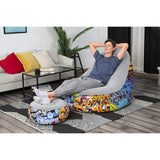 Bestway 47.5 X 39.5 X 34/1.21M X 1.00M X 86CM Comfort Cruiser Graffiti Lounger