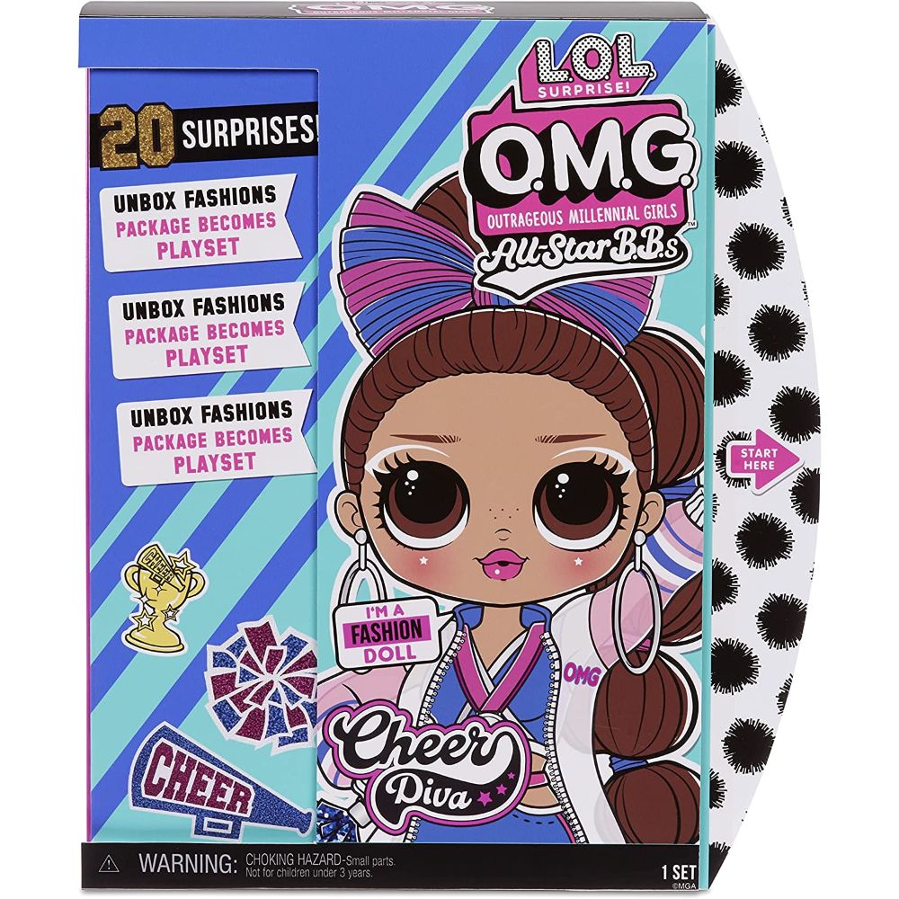 LOL Surprise OMG Sports Cheer Diva Competitive Cheerleading Fashion Doll