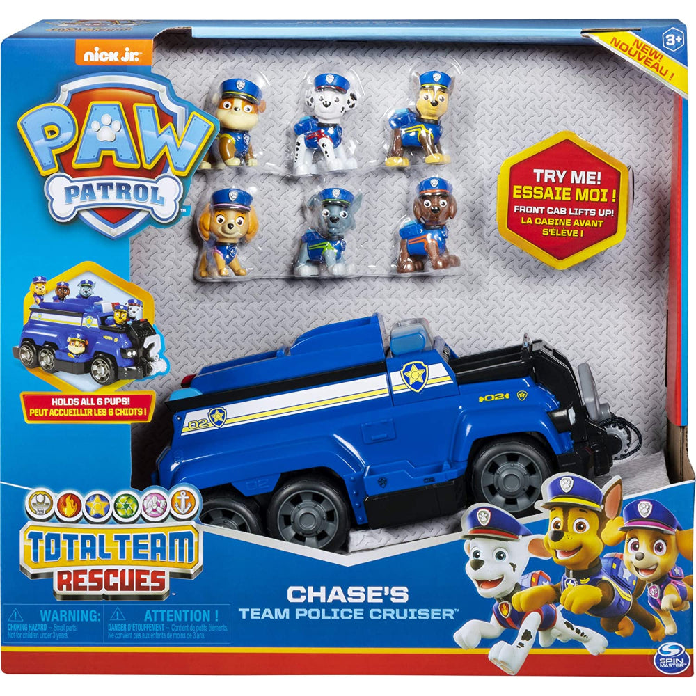 Paw Patrol Chase’s Total Team Rescue Police Cruiser Vehicle  Image#1