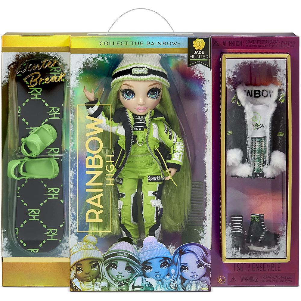 Rainbow High Fashion Winter Break Doll- Jade Hunter (Green)