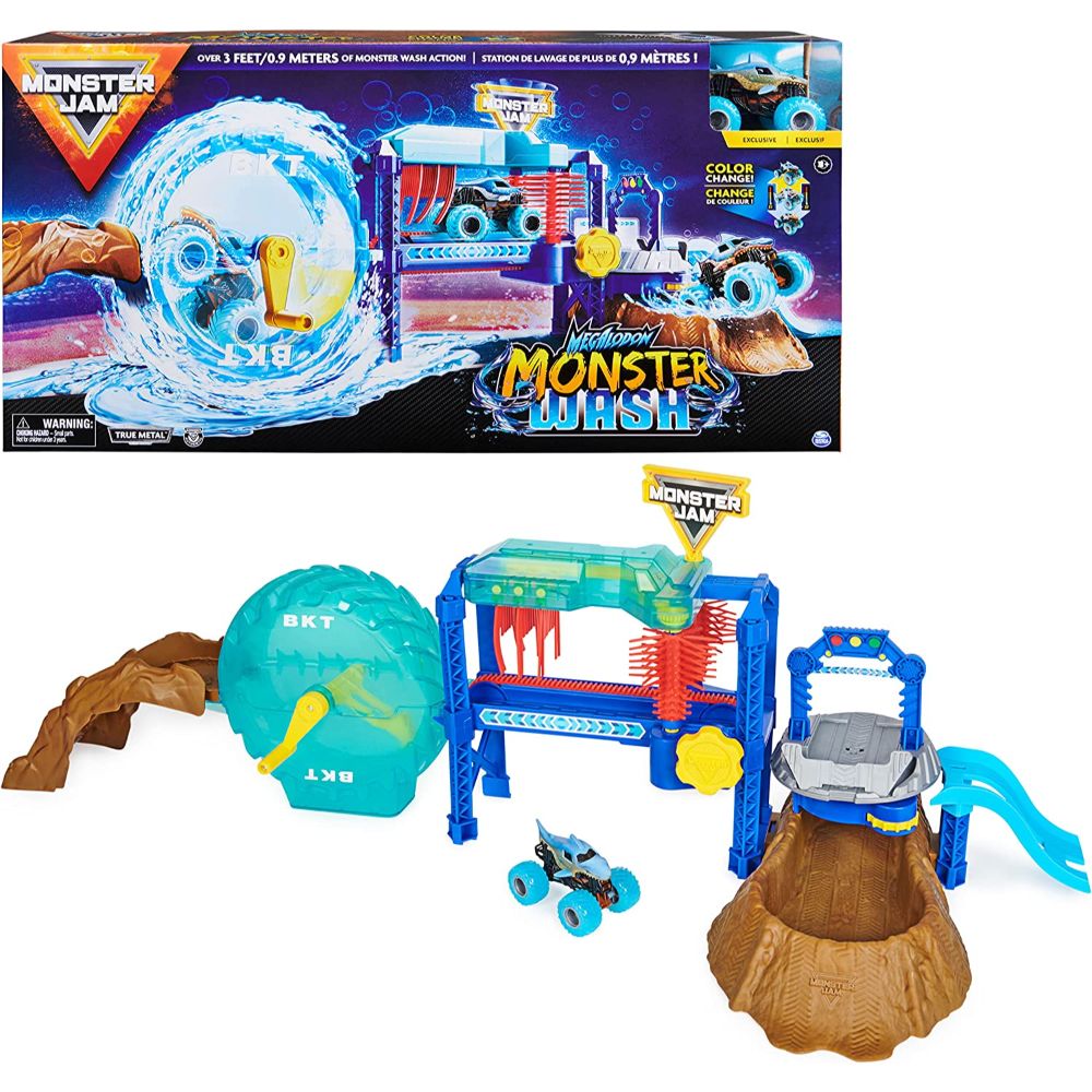 Monster Jam Wash Playset