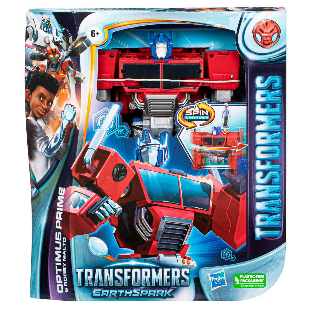 Transformers EarthSpark - Spin Changer Optimus Prime with Robby Malto Transformers EarthSpark - Spin Changer Optimus Prime with Robby Malto