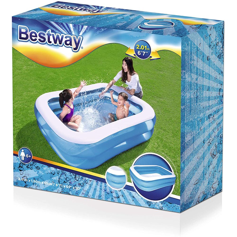 Bestway Family Pool 2.01m x 1.50m x 51 cm Bestway Family Pool 2.01m x 1.50m x 51 cm
